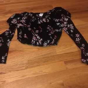 Floral crop top